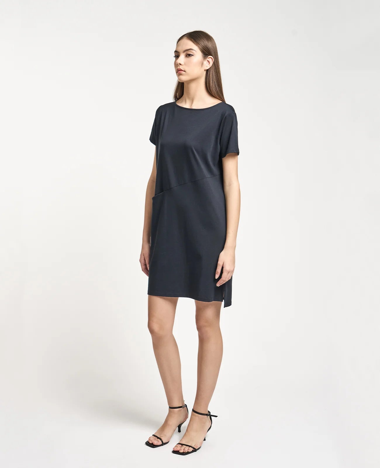 Supima Boat Neck Tee Dress