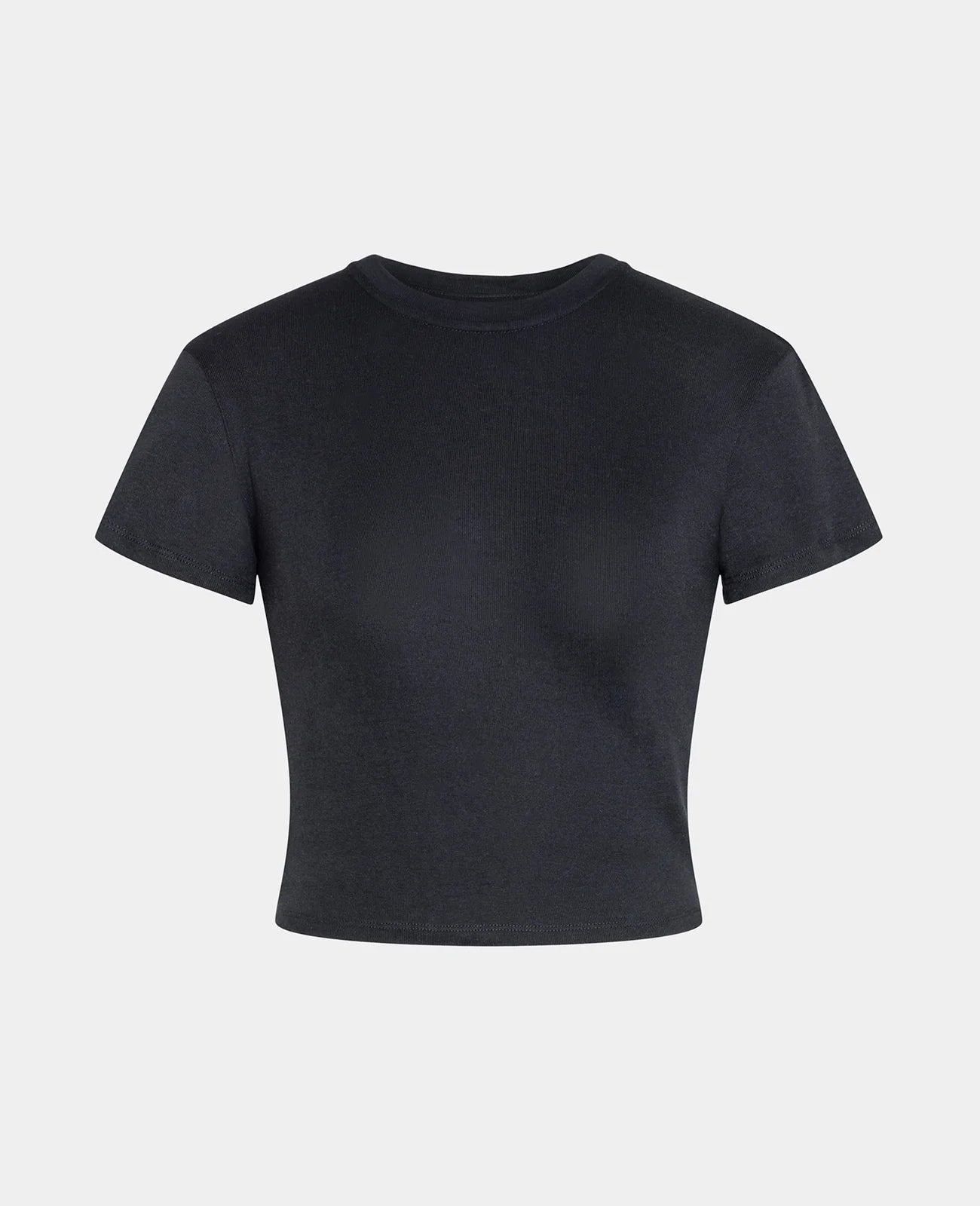 Supima Ribbed Crop Tee