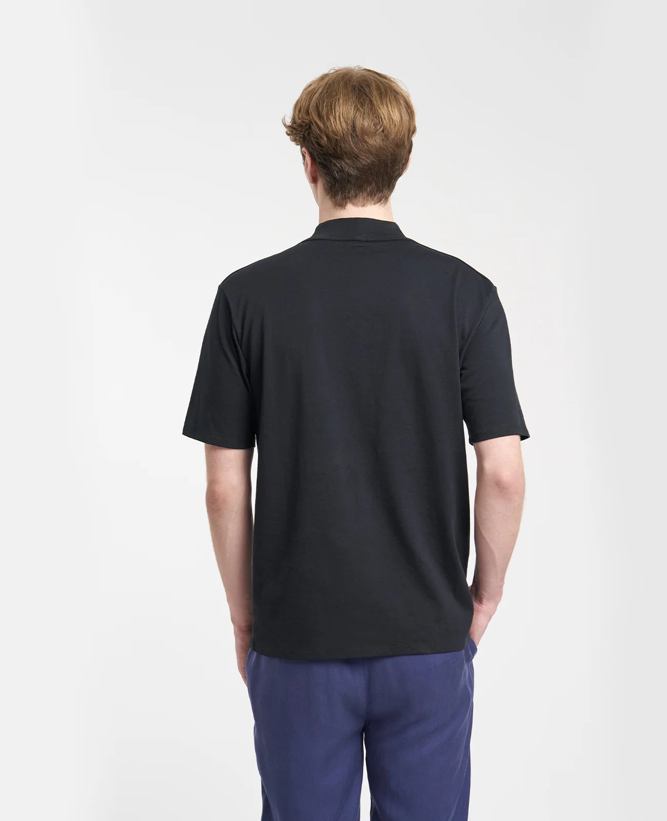 Supima High Neck Tee