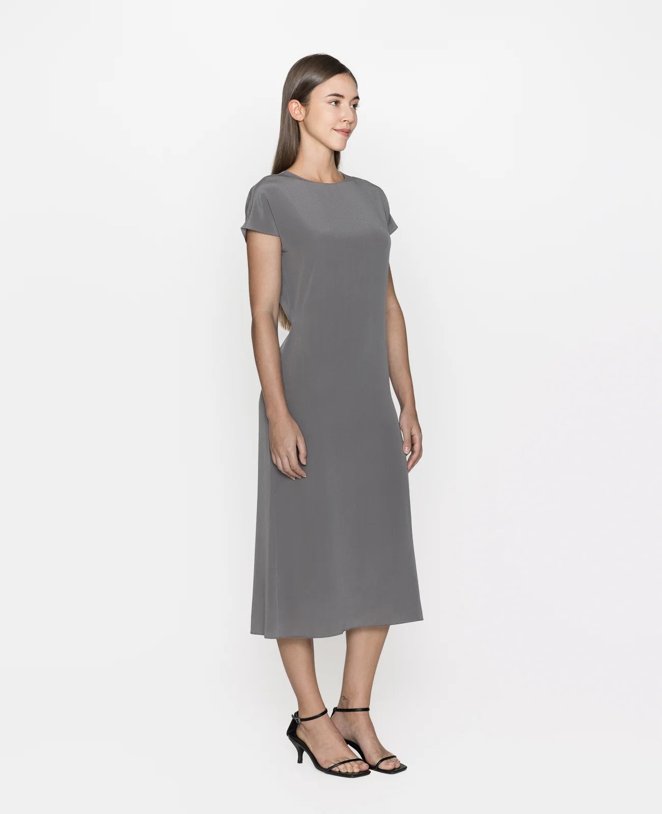 Silk Drawstrings Dress