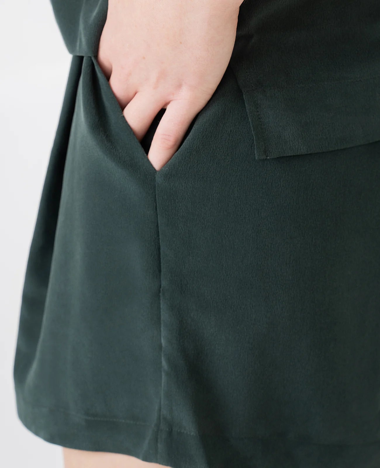 Silk Flat Front Short