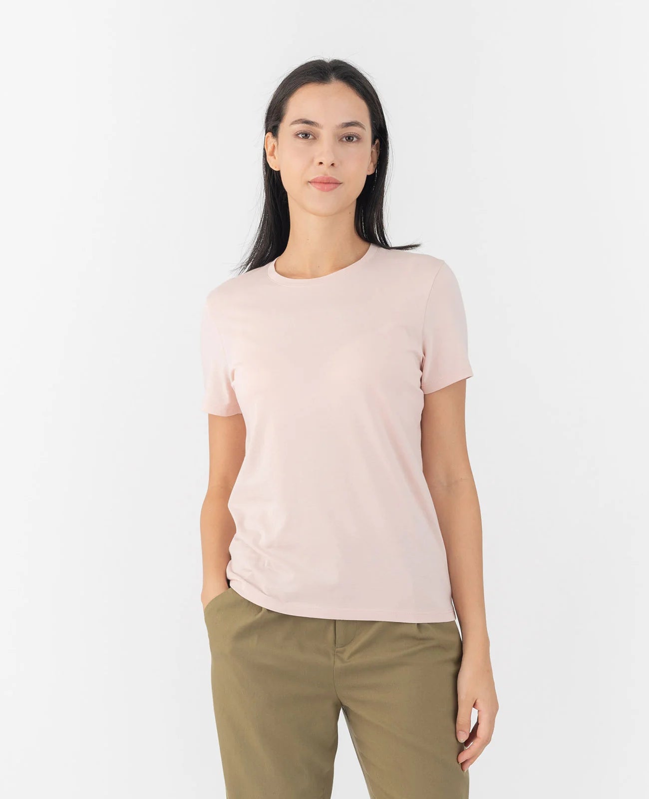 Organic Pima Crew Neck Tee