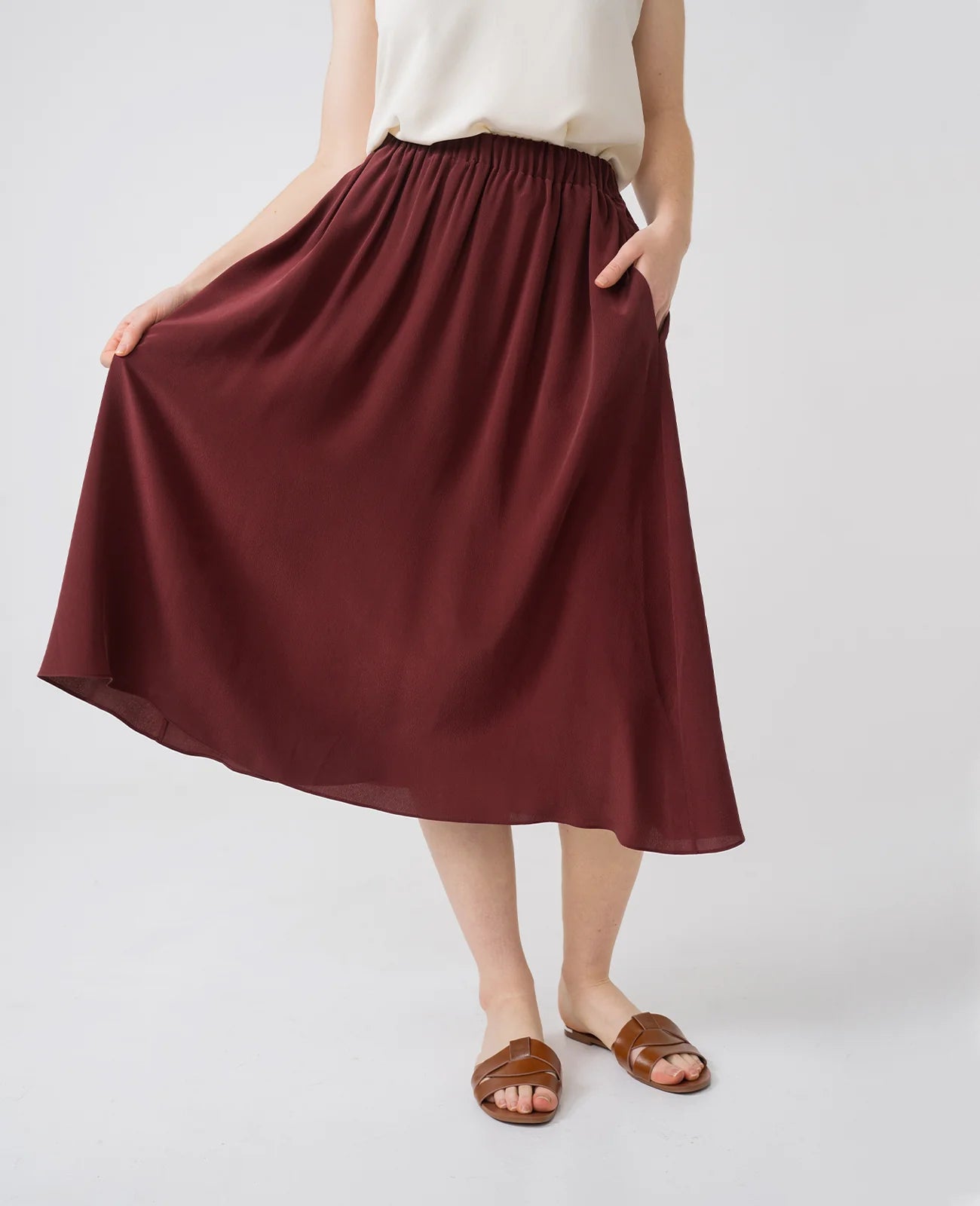 Silk Full Skirt
