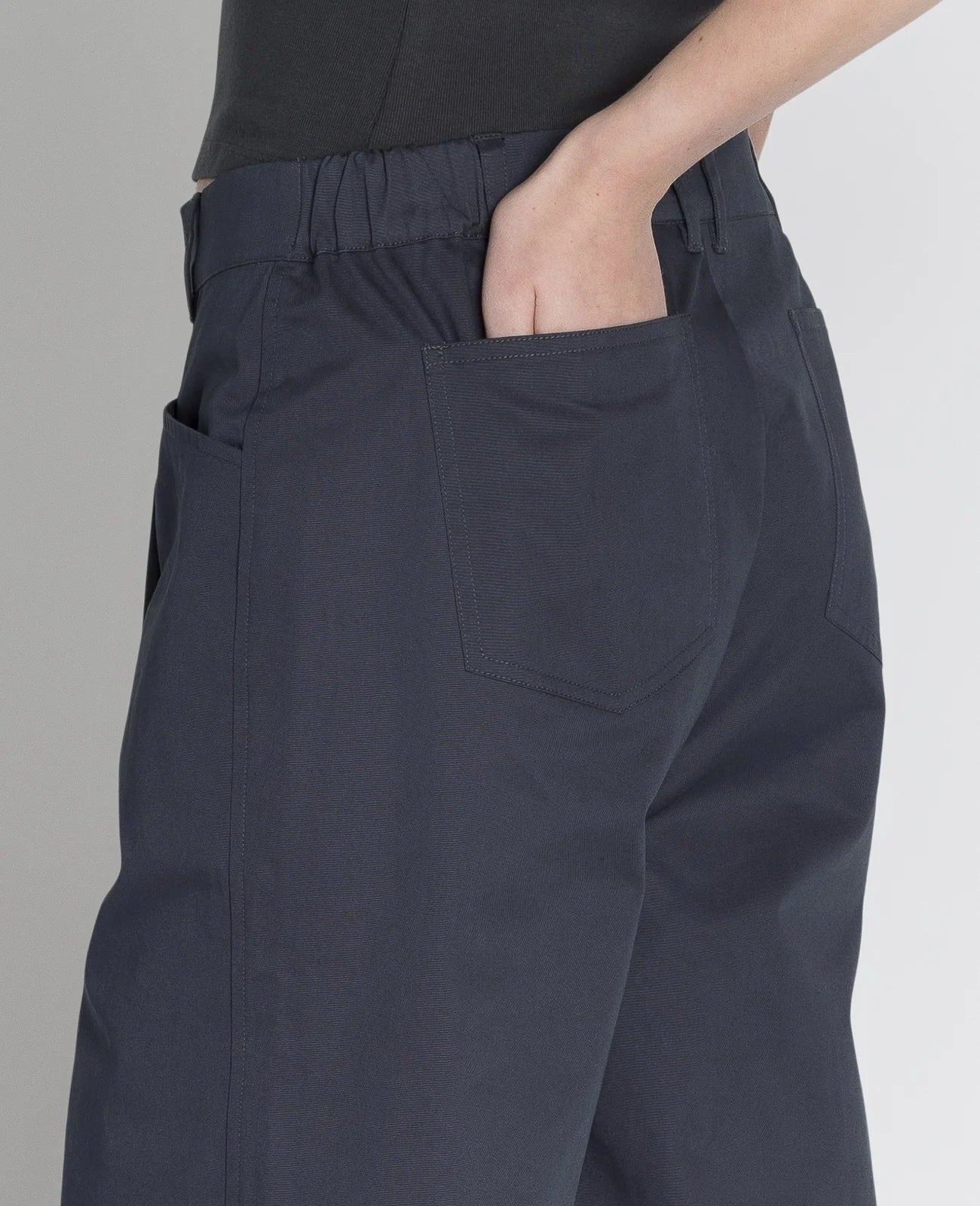 Supima Mid-rise Wide Leg Pants