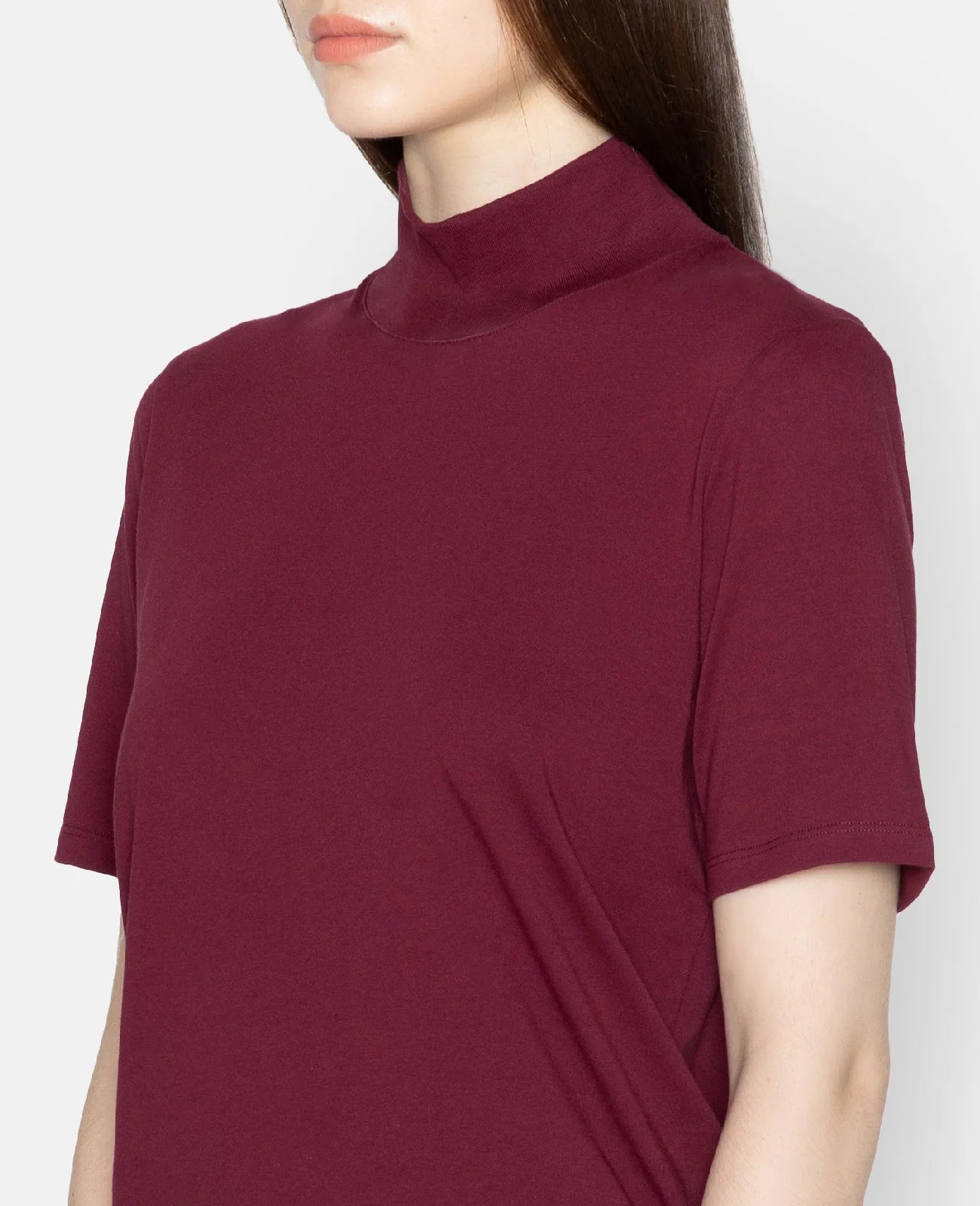 Supima High Neck Tee