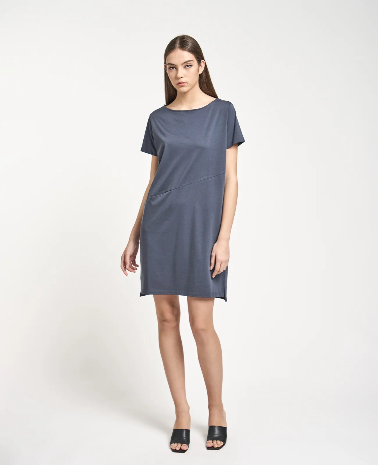 Supima Boat Neck Tee Dress