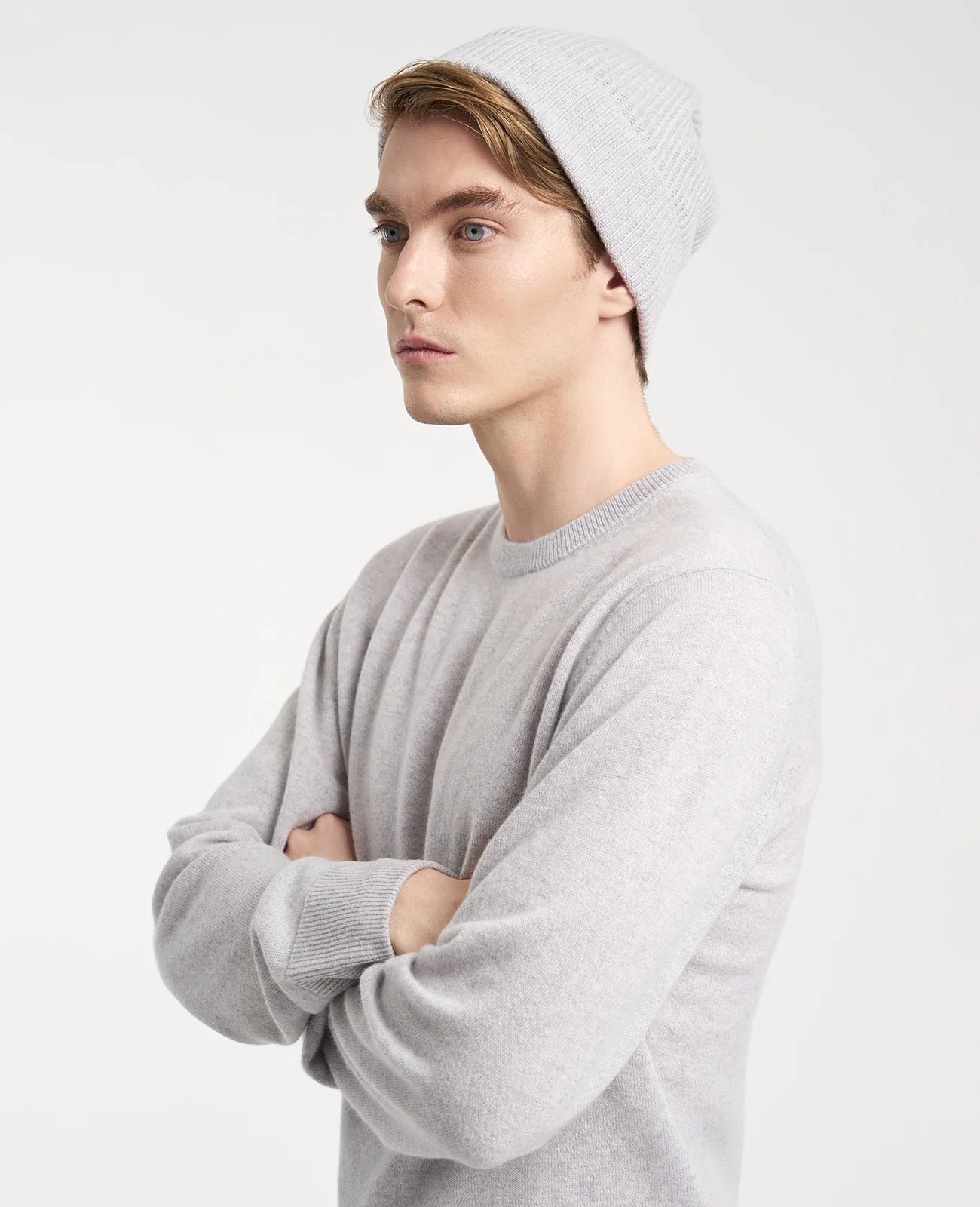 Cashmere Ribbed Beanie
