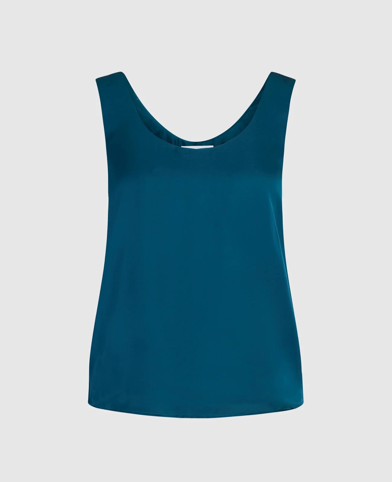 Silk Double Scoop Neck Tank
