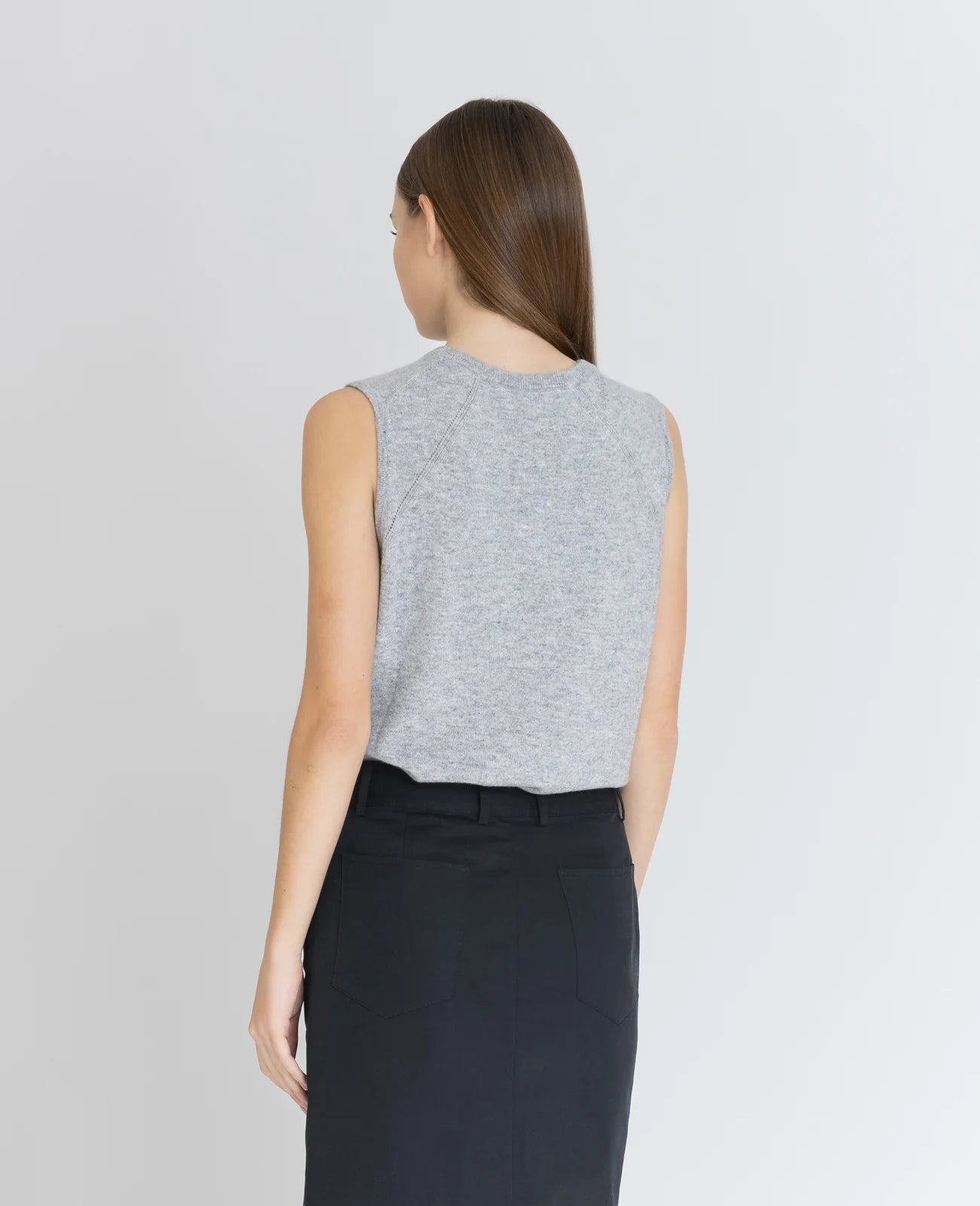 Cashmere Crew Neck Vest