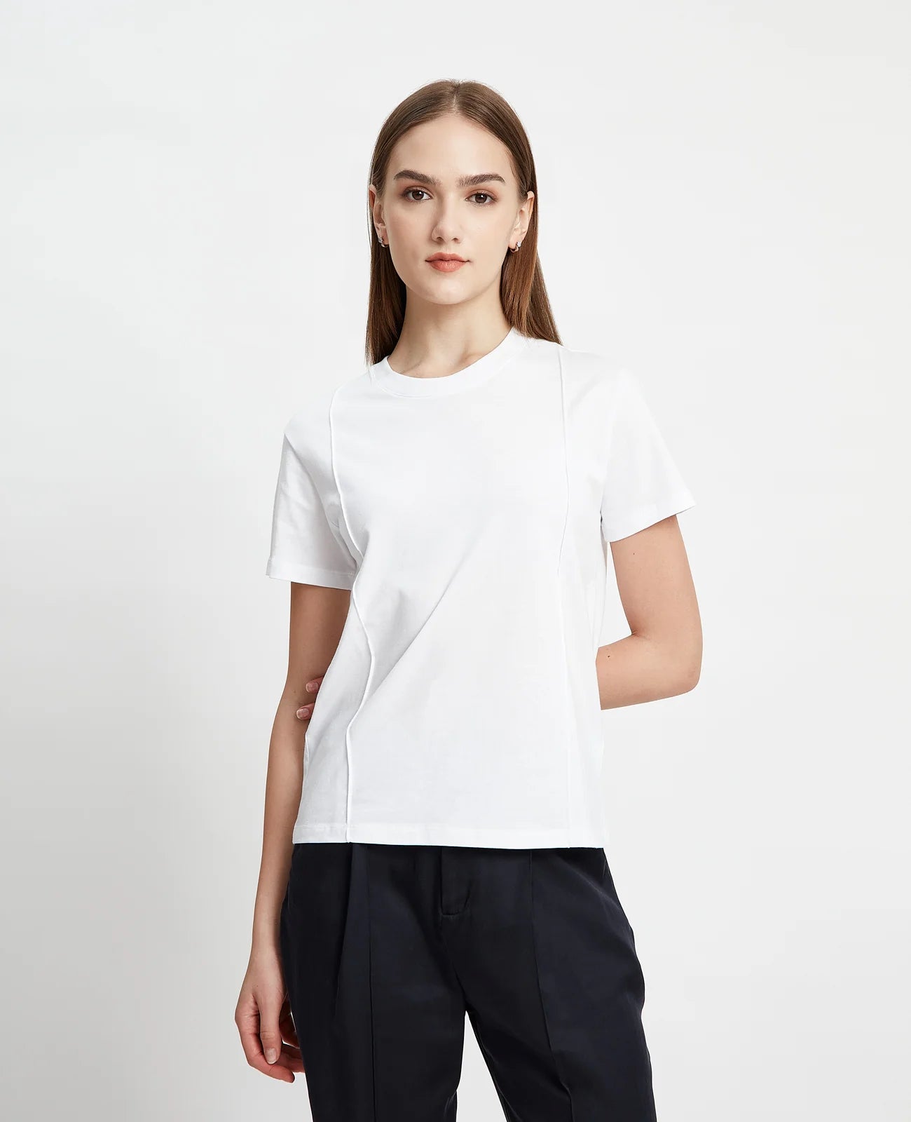 Supima Double Pintuck Tee