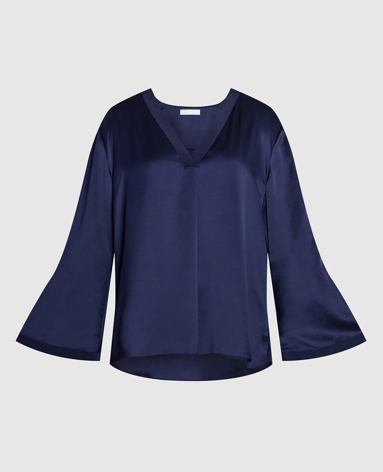 Silk Pyjamas V-Neck Pull Over Blouse