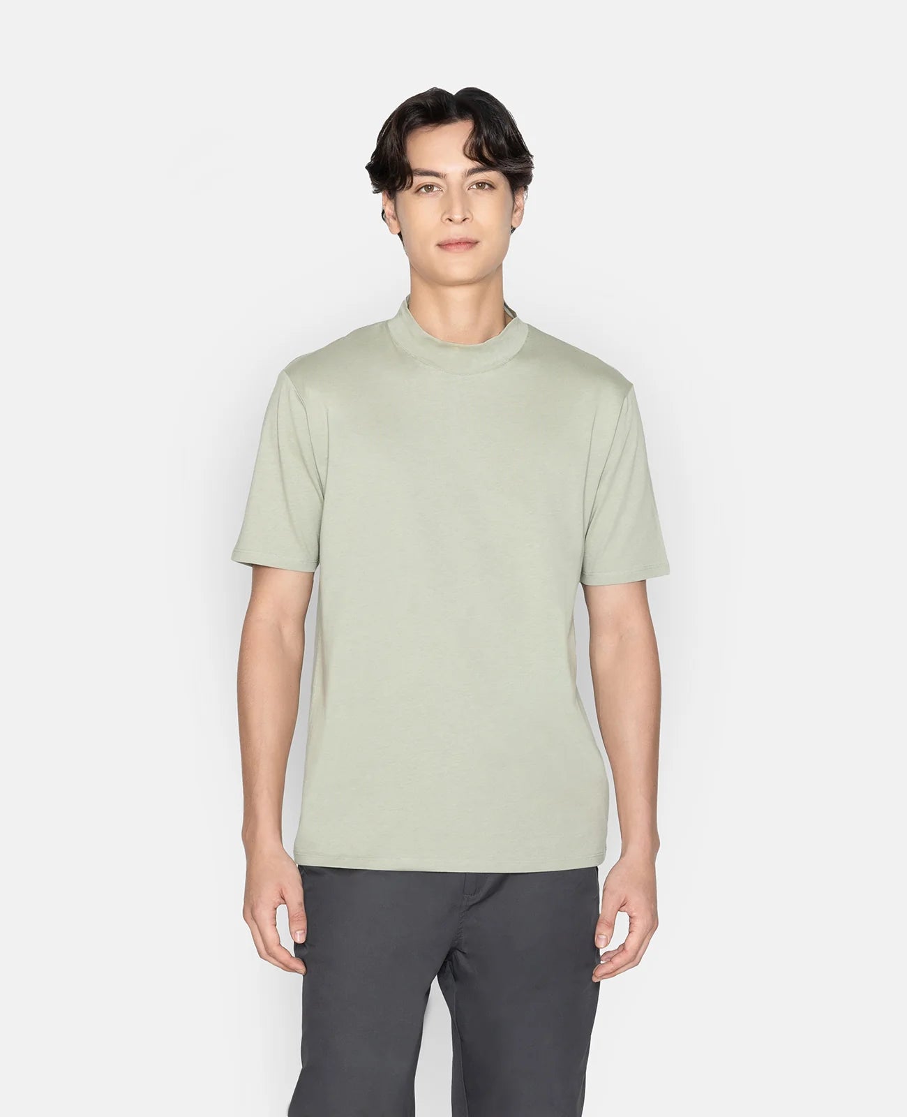 Supima High Neck Tee