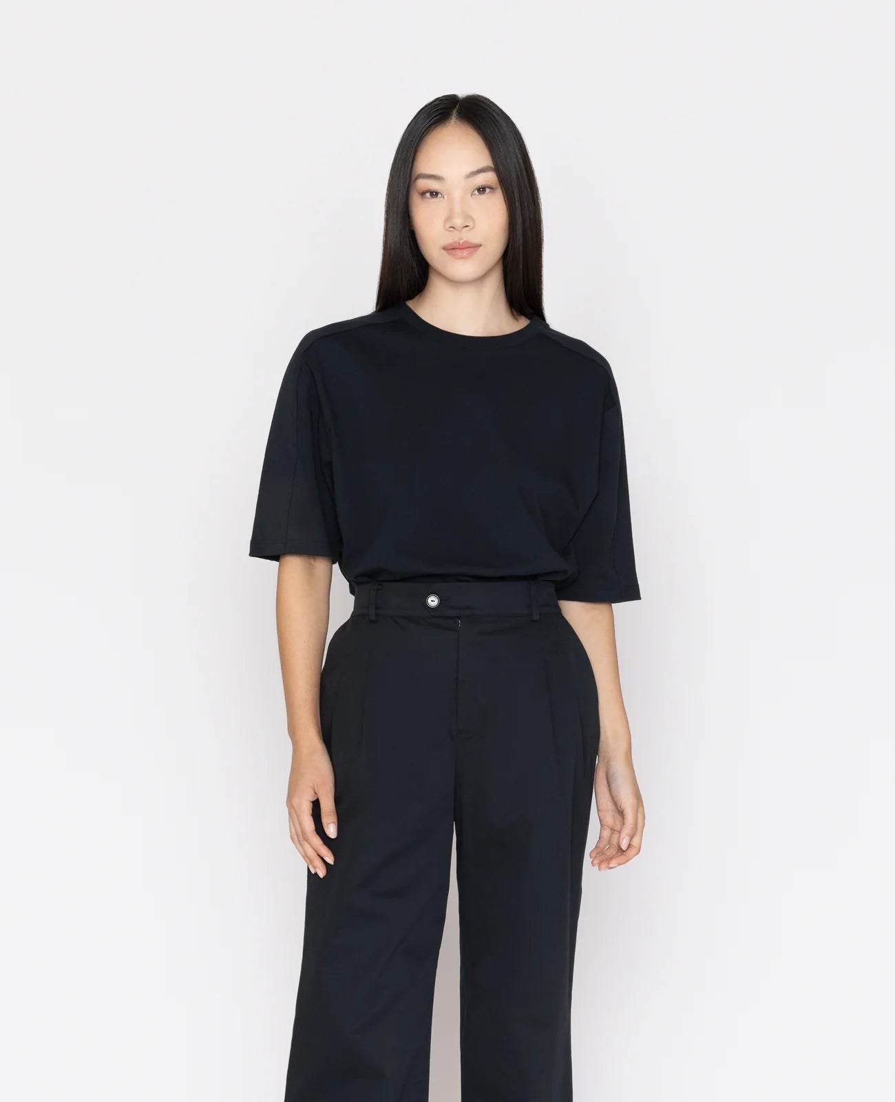 Supima Oversized Half-sleeve Tee