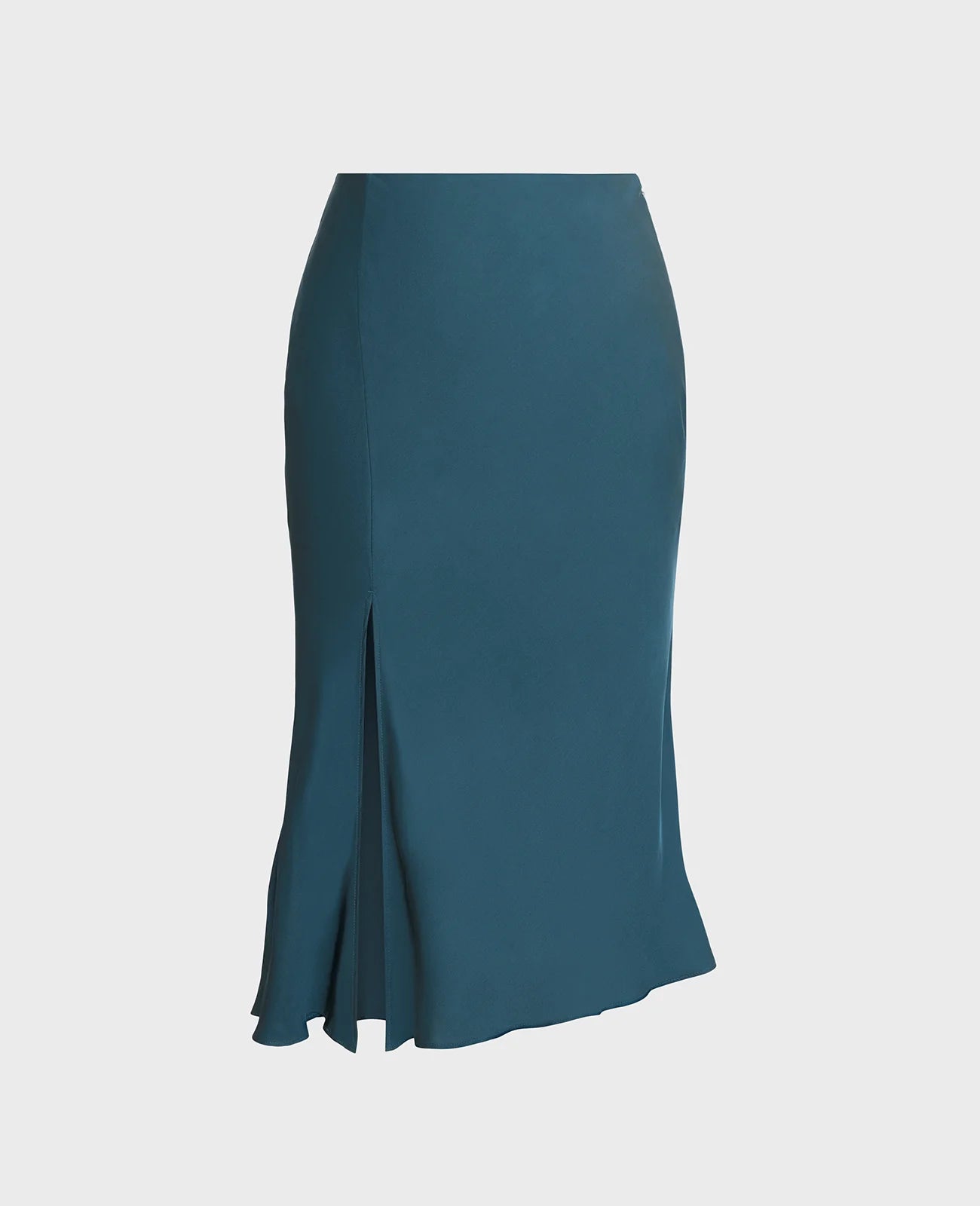Silk Asymmetric Wrap Skirt