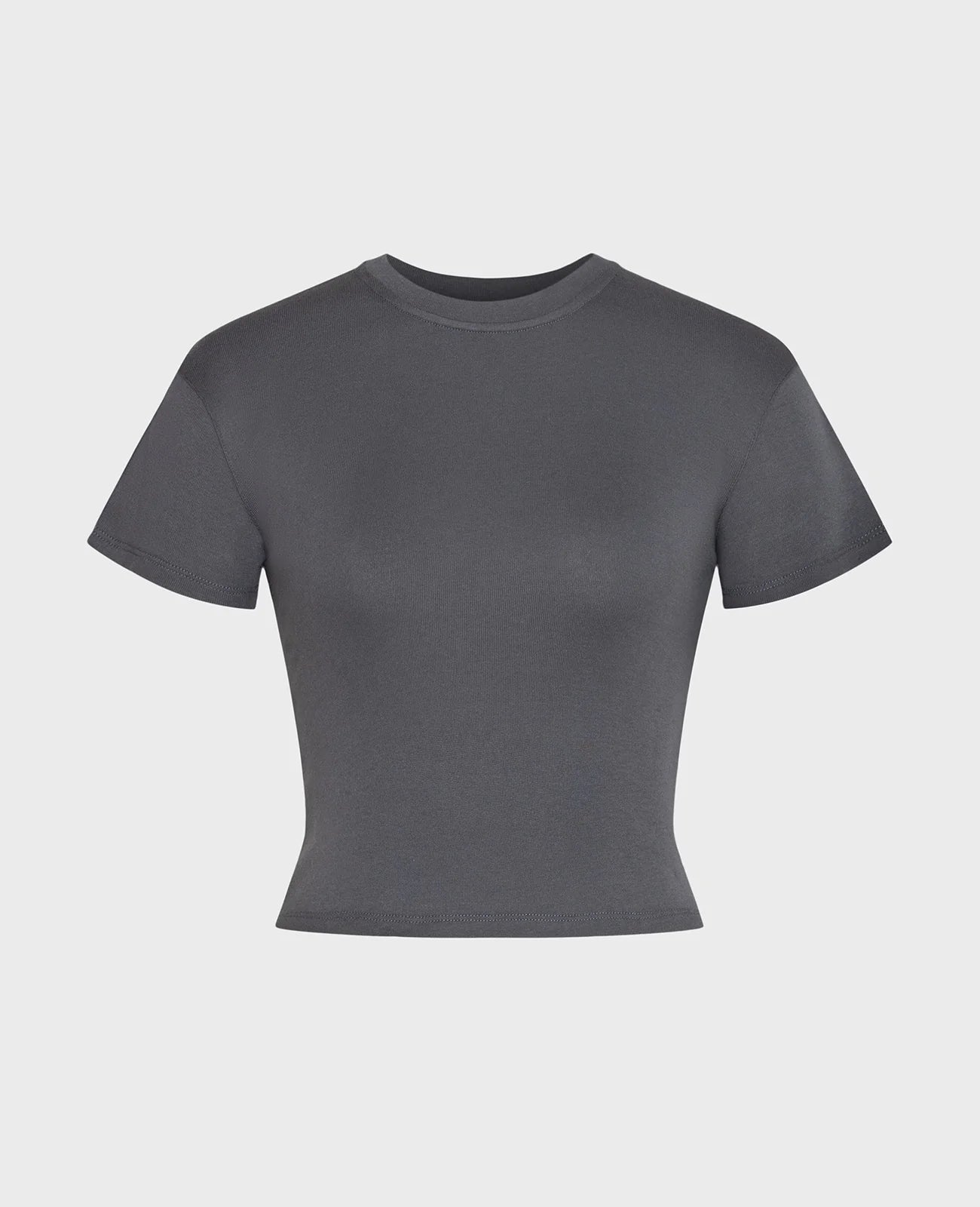 Supima Ribbed Crop Tee