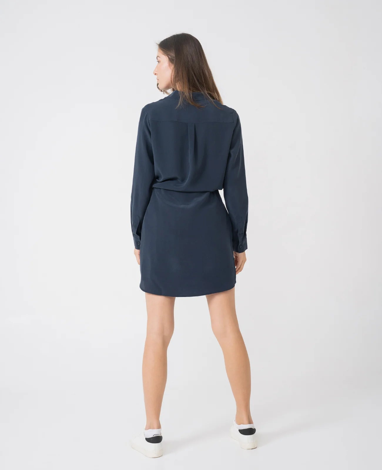 Silk Shirt Dress