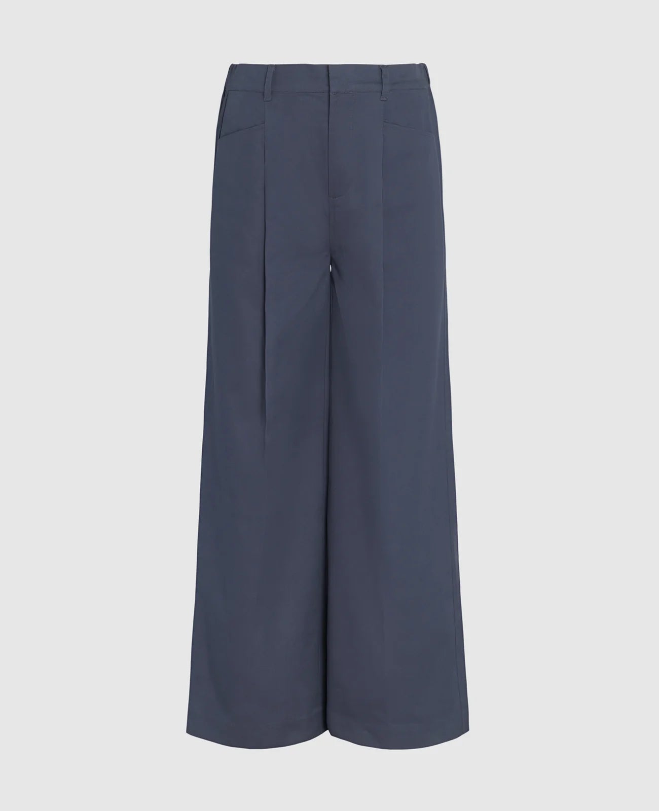 Supima Mid-rise Wide Leg Pants