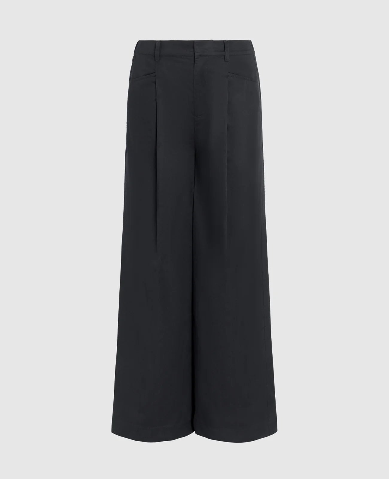 Supima Mid-rise Wide Leg Pants