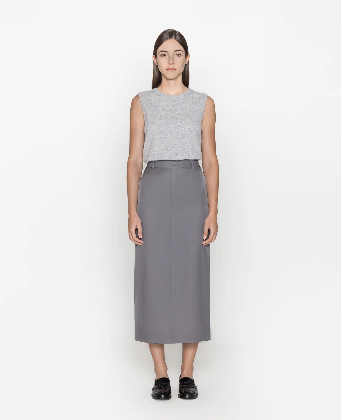 Silk Column Skirt