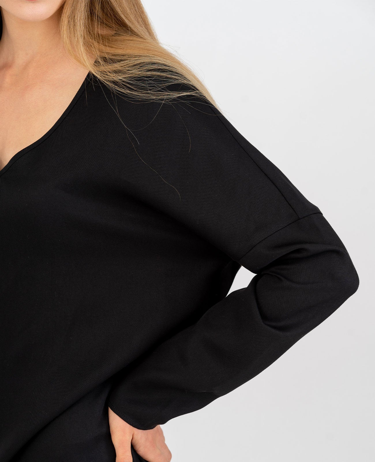 Tencel V-Neck Cocoon Dress