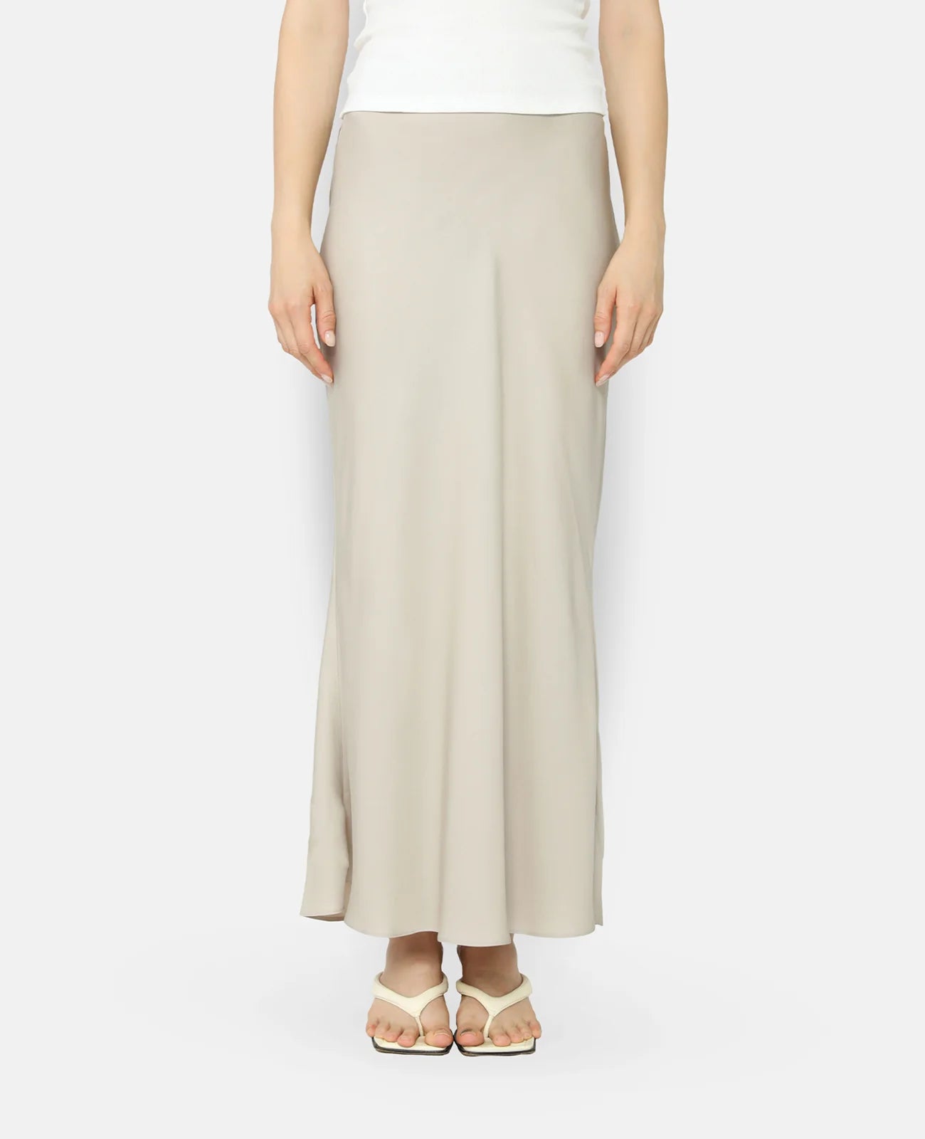Silk Bias Cut Maxi Skirt