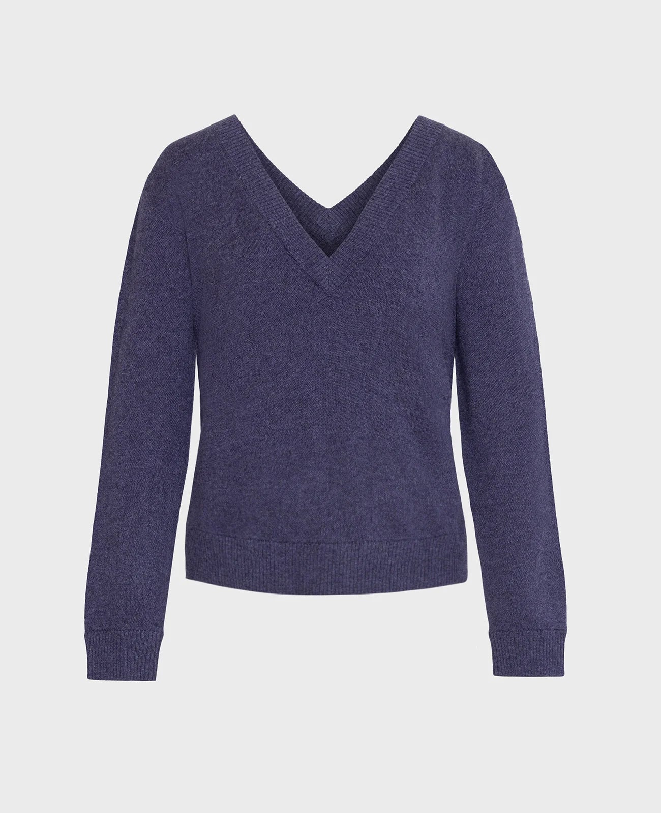 Cashmere Double V-Neck Sweater