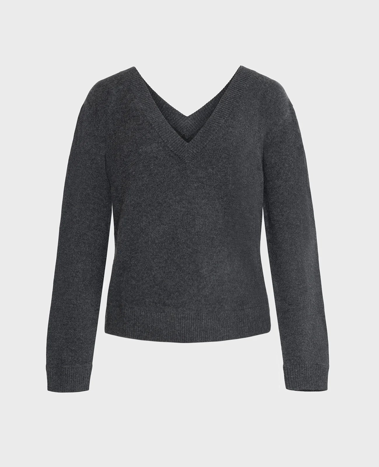 Cashmere Double V-Neck Sweater
