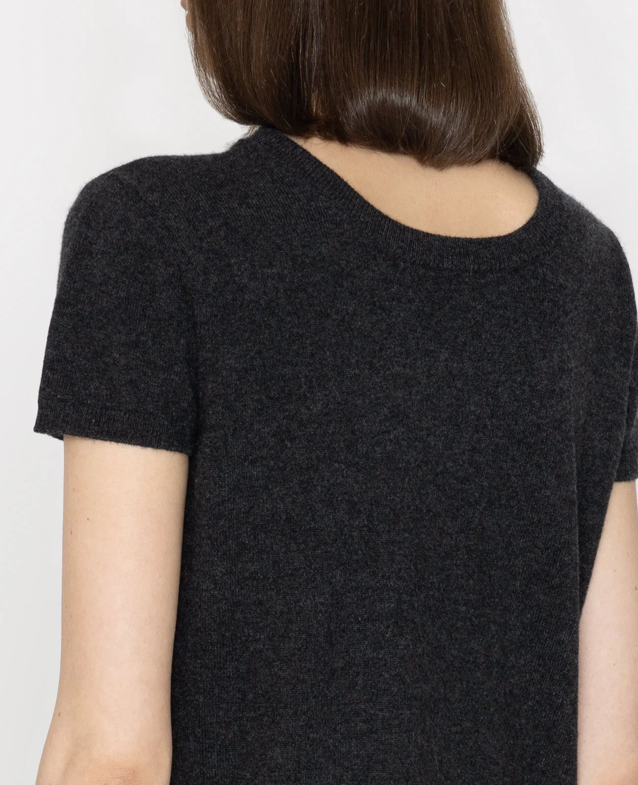 Cashmere 2-Way Short Sleeve Sweater