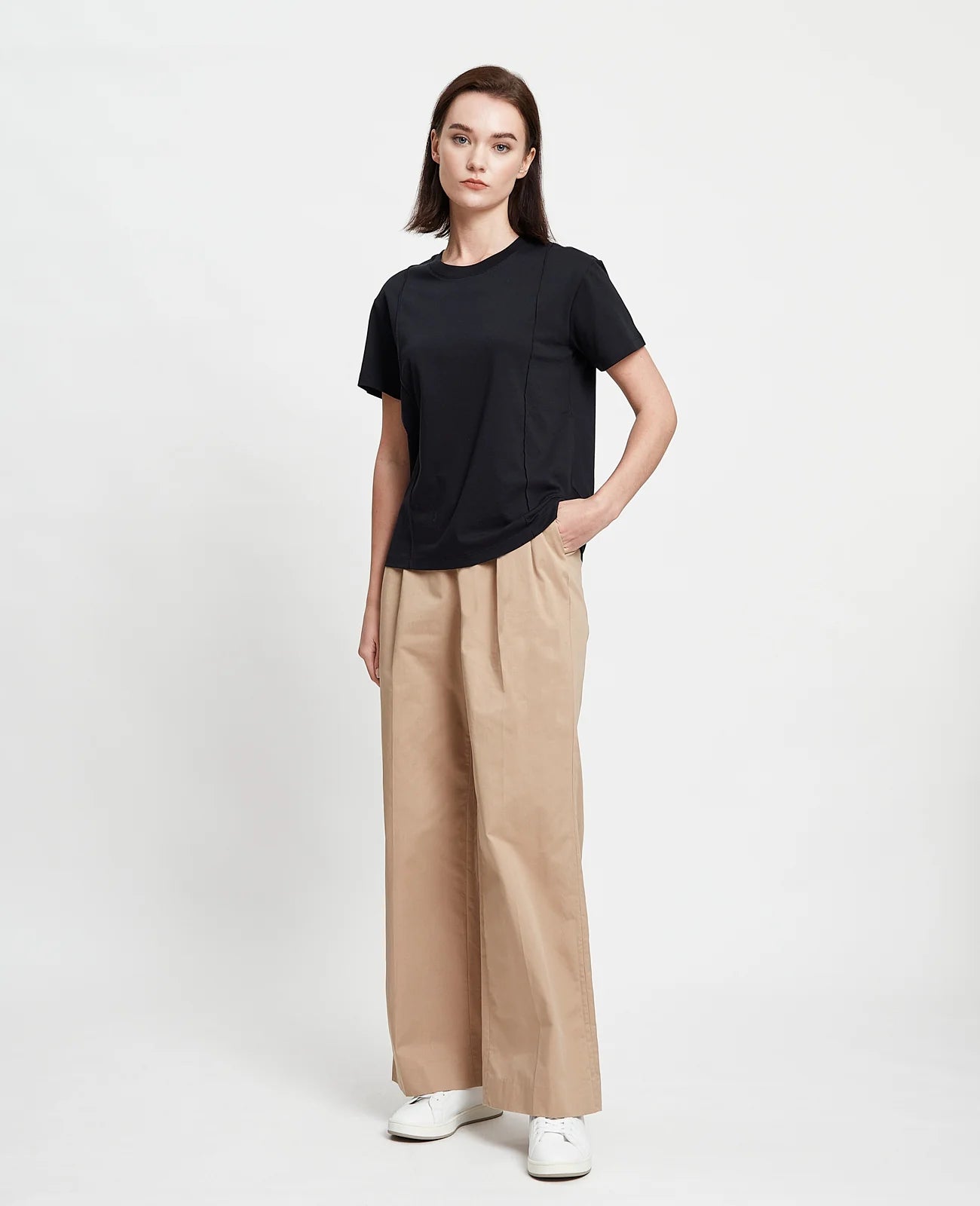 Supima Double Pintuck Tee