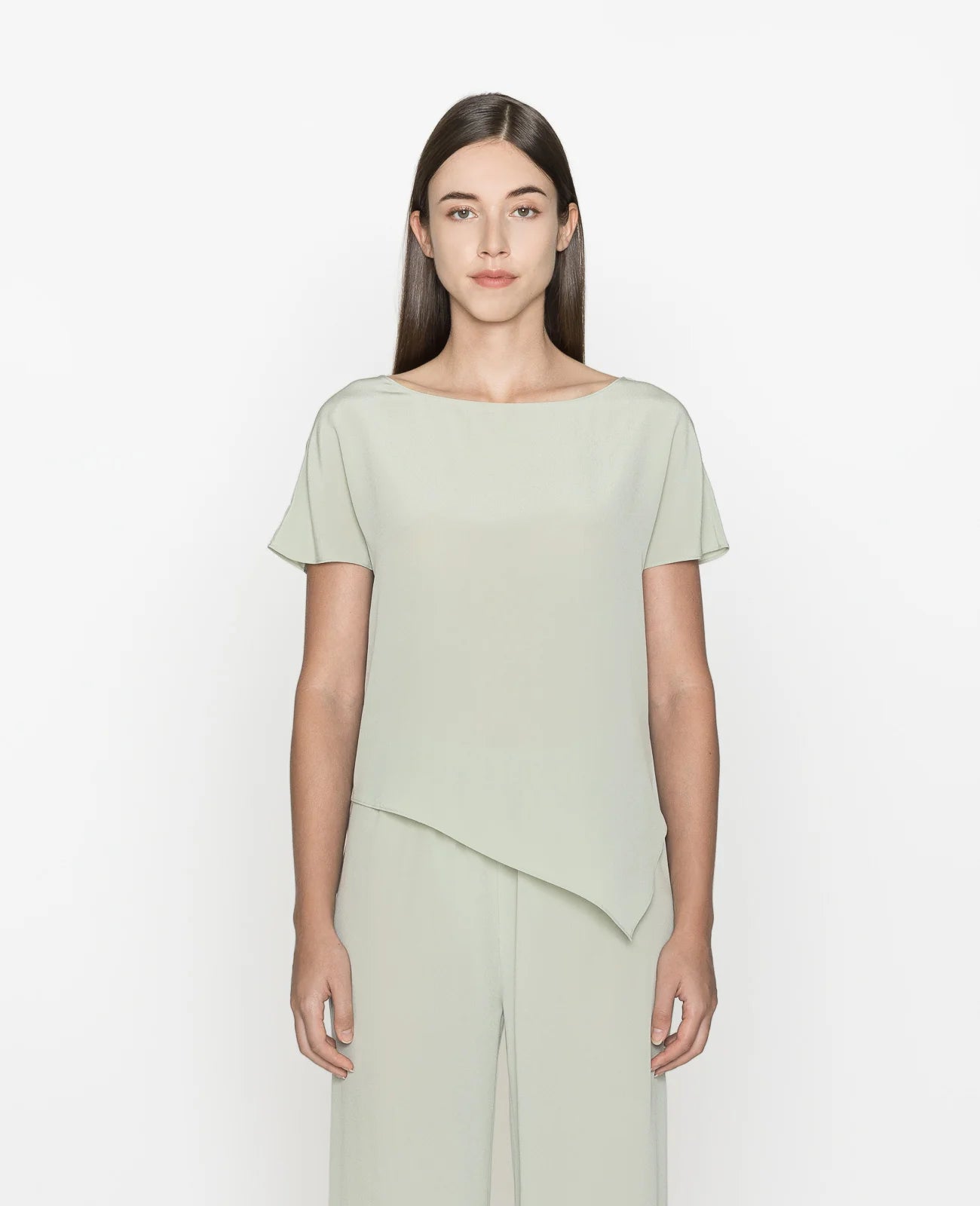Silk Asymmetic Tee