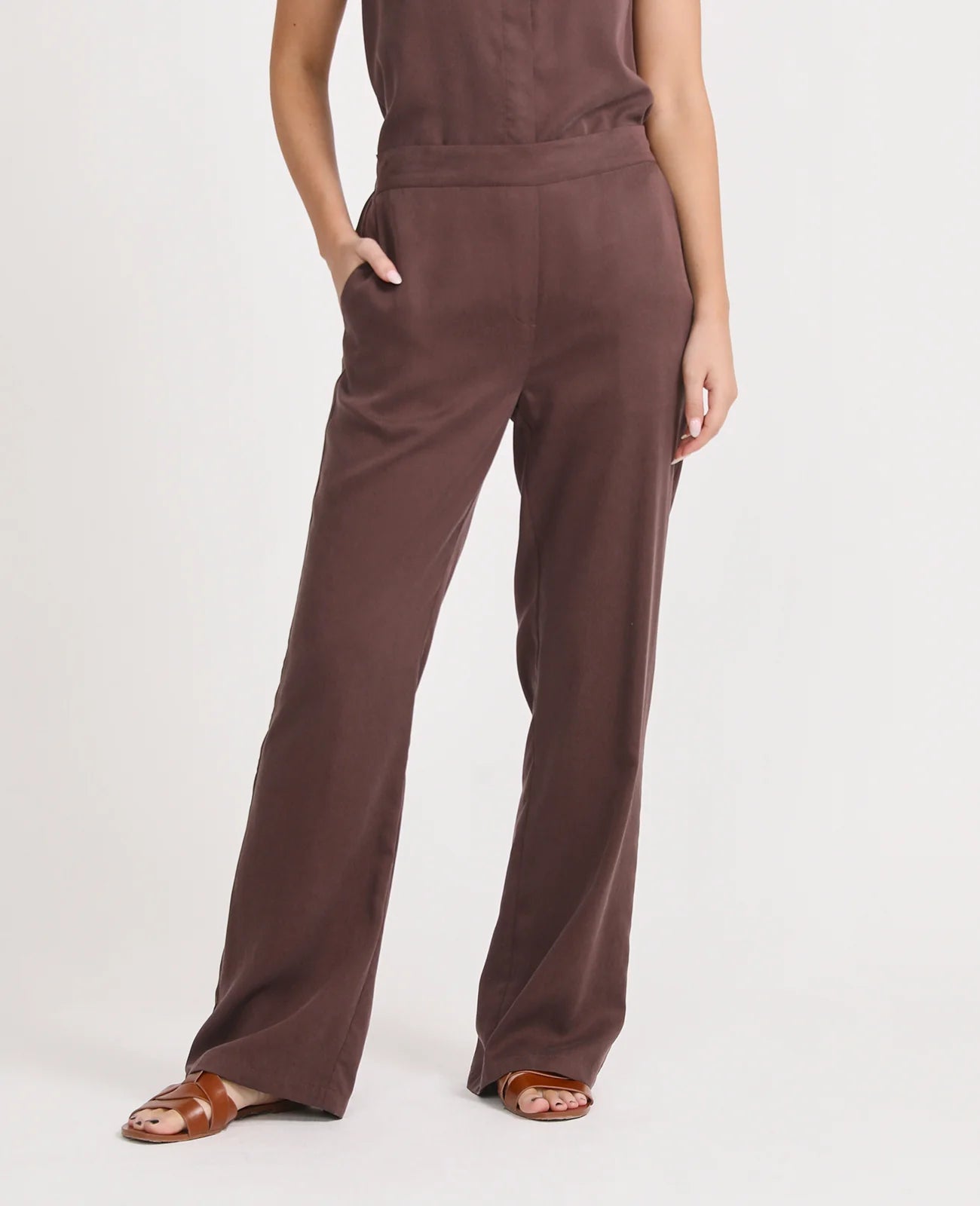 Tencel slouchy pant