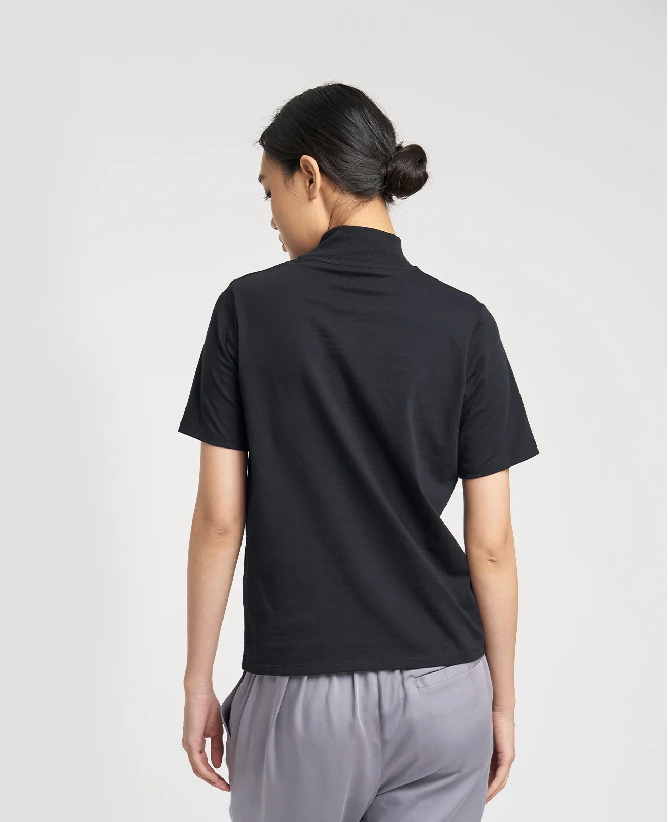 Supima High Neck Tee