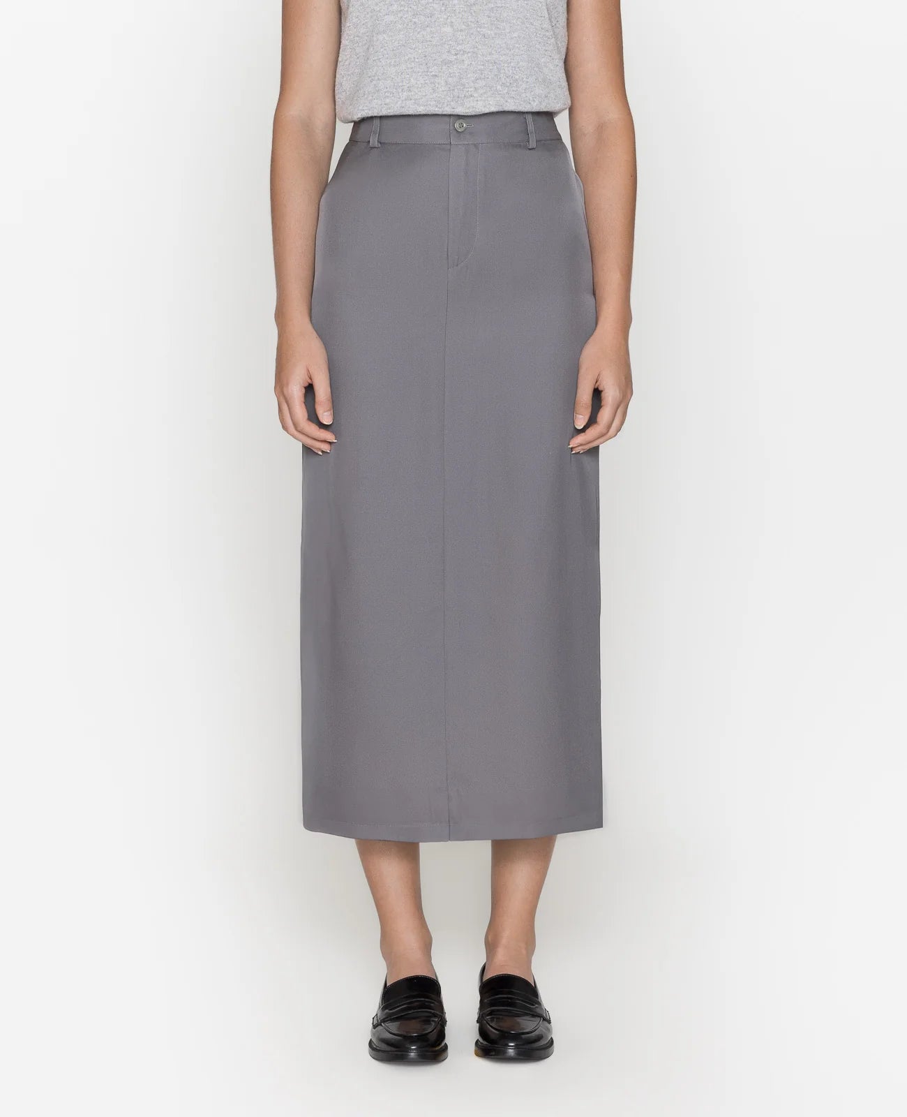 Silk Column Skirt