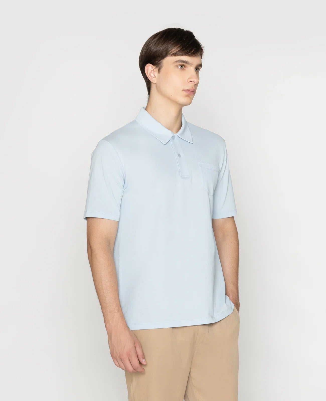 Supima Pique Point Collar Pocket Polo