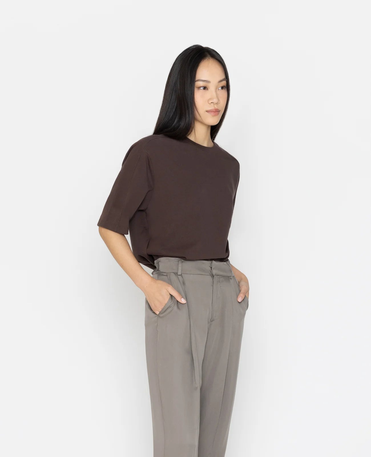 Supima Oversized Half-sleeve Tee