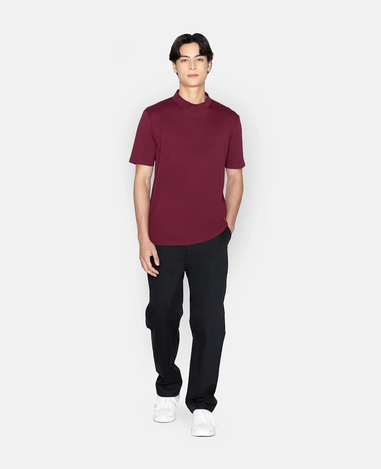 Supima High Neck Tee