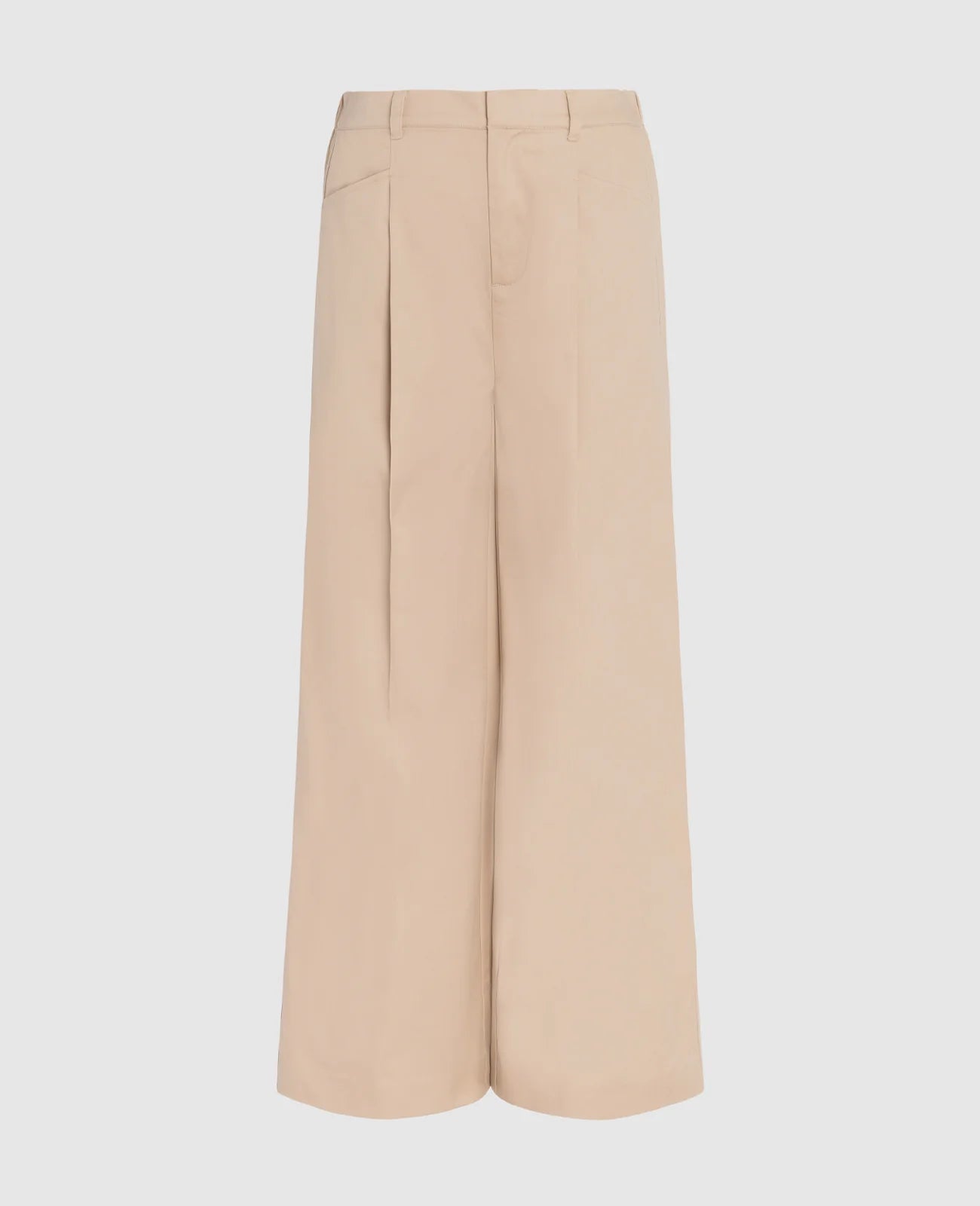 Supima Mid-rise Wide Leg Pants