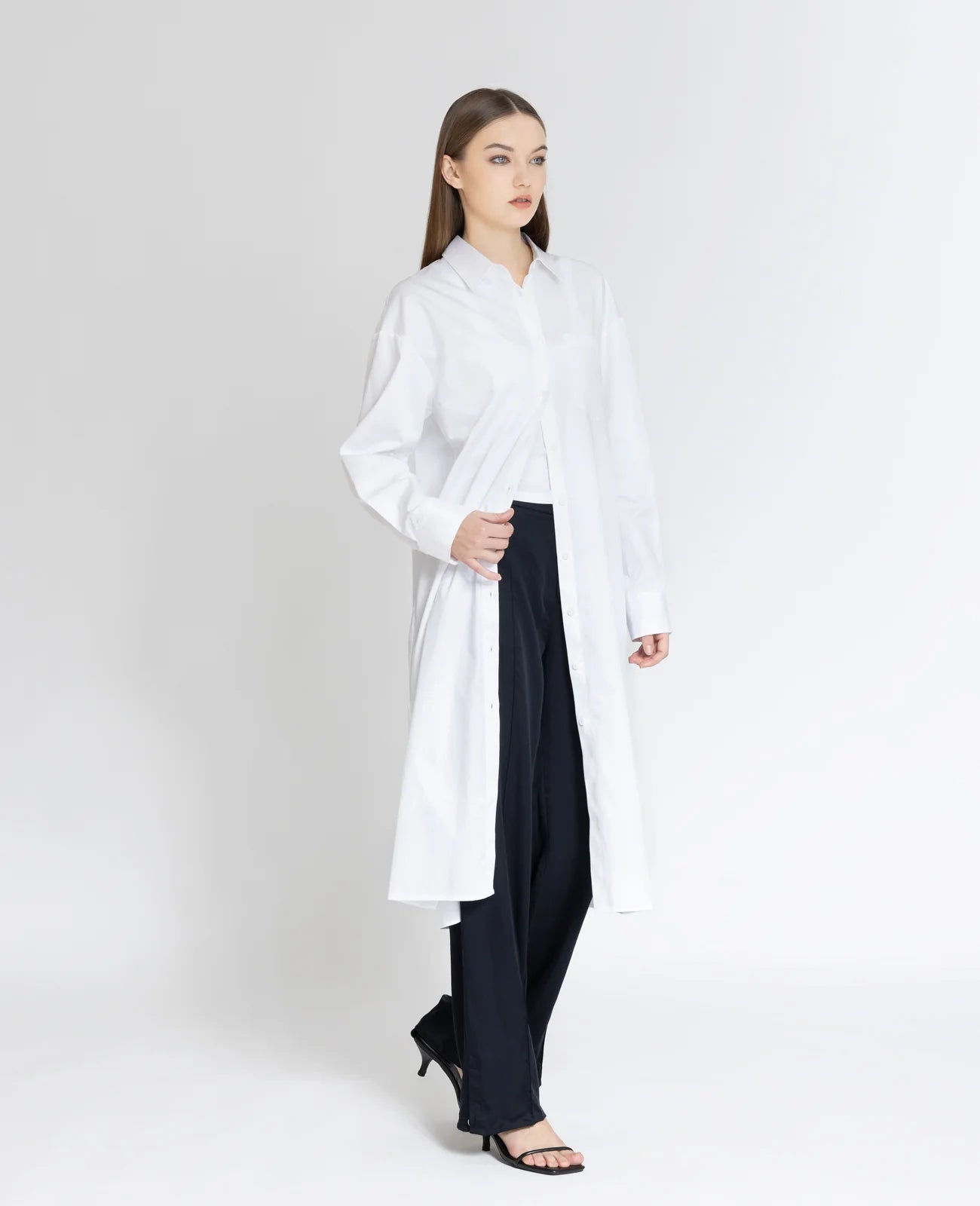 Supima Poplin Shirt Dress