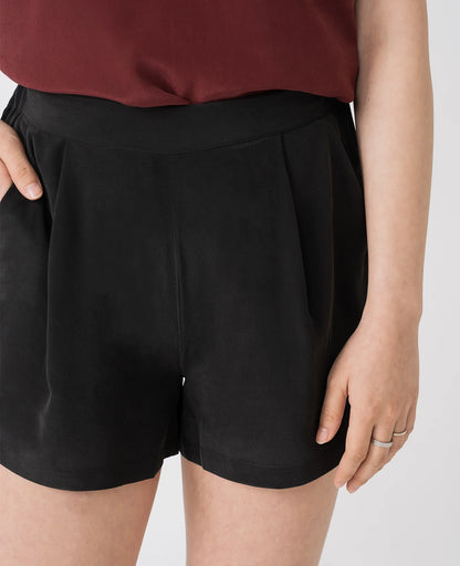 Silk Flat Front Short