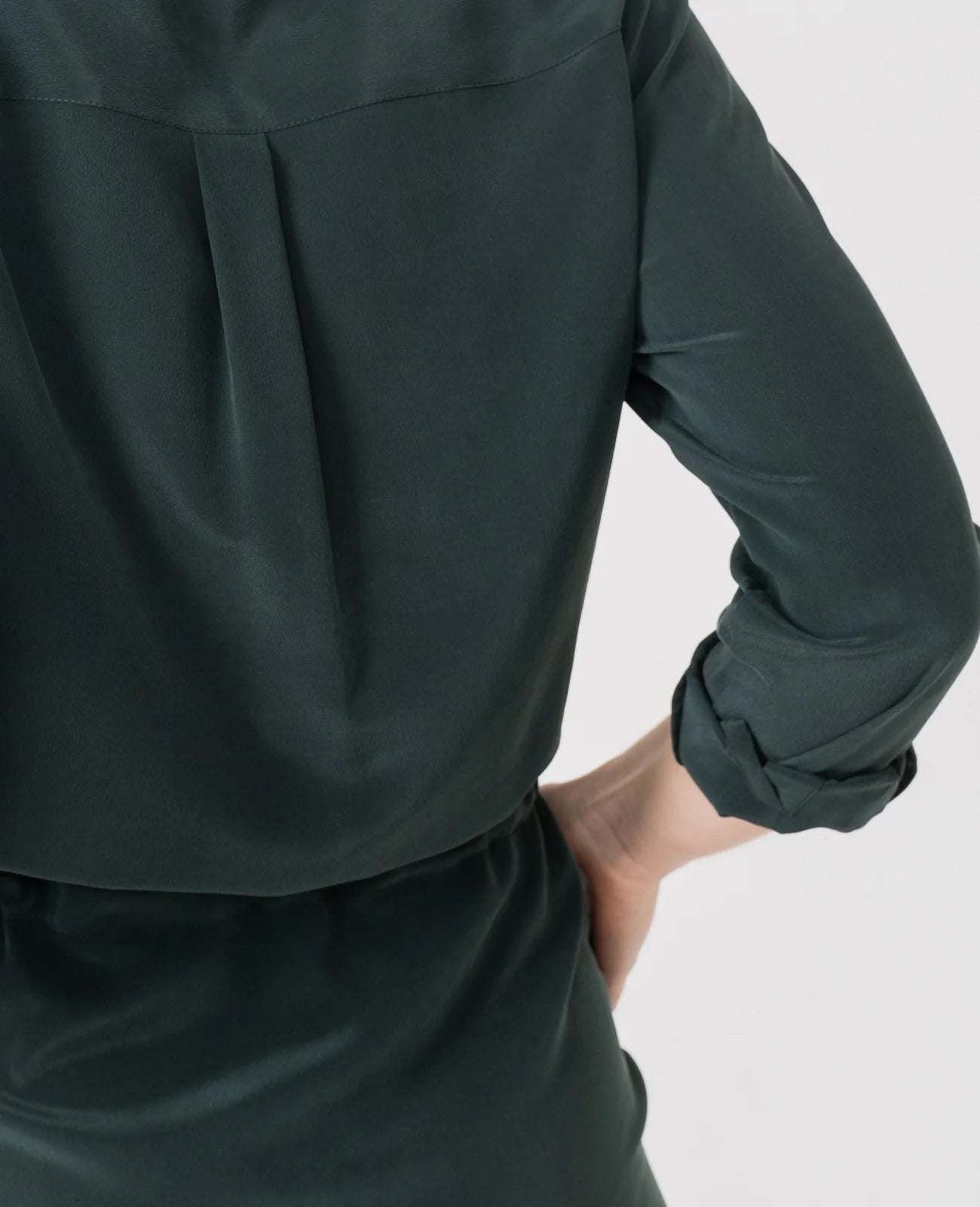 Silk Shirt Dress