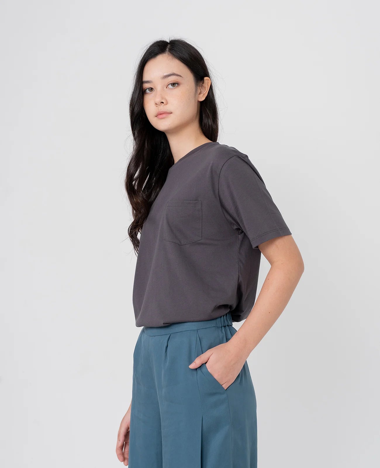Supima Crew Neck Pocket Tee