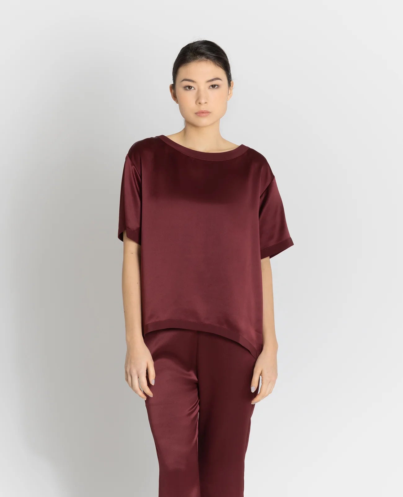 Silk Pyjamas Oversized Tee