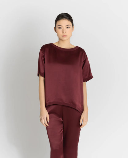Silk Pyjamas Oversized Tee