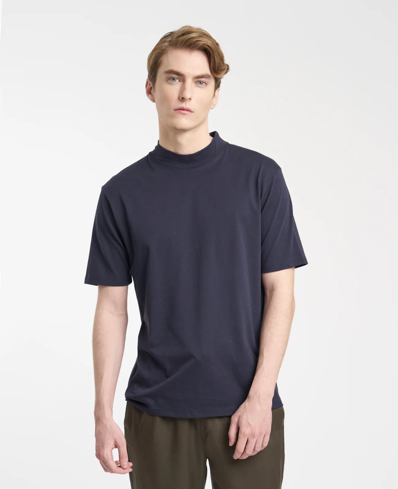 Supima High Neck Tee