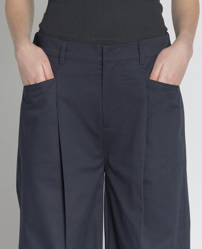 Supima Mid-rise Wide Leg Pants