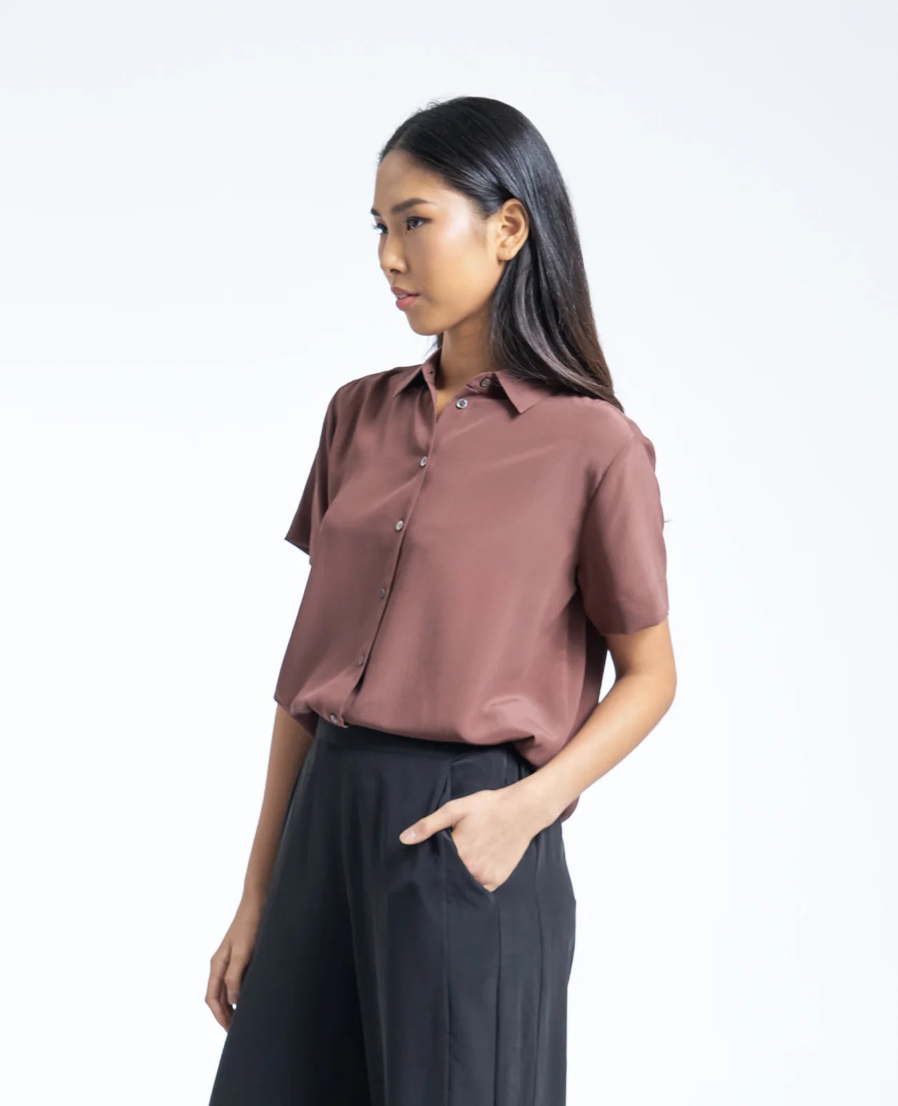 Silk Short Sleeve Shirt