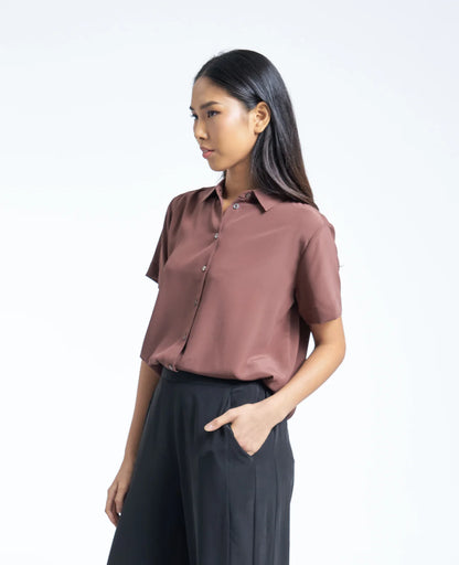 Silk Short Sleeve Shirt