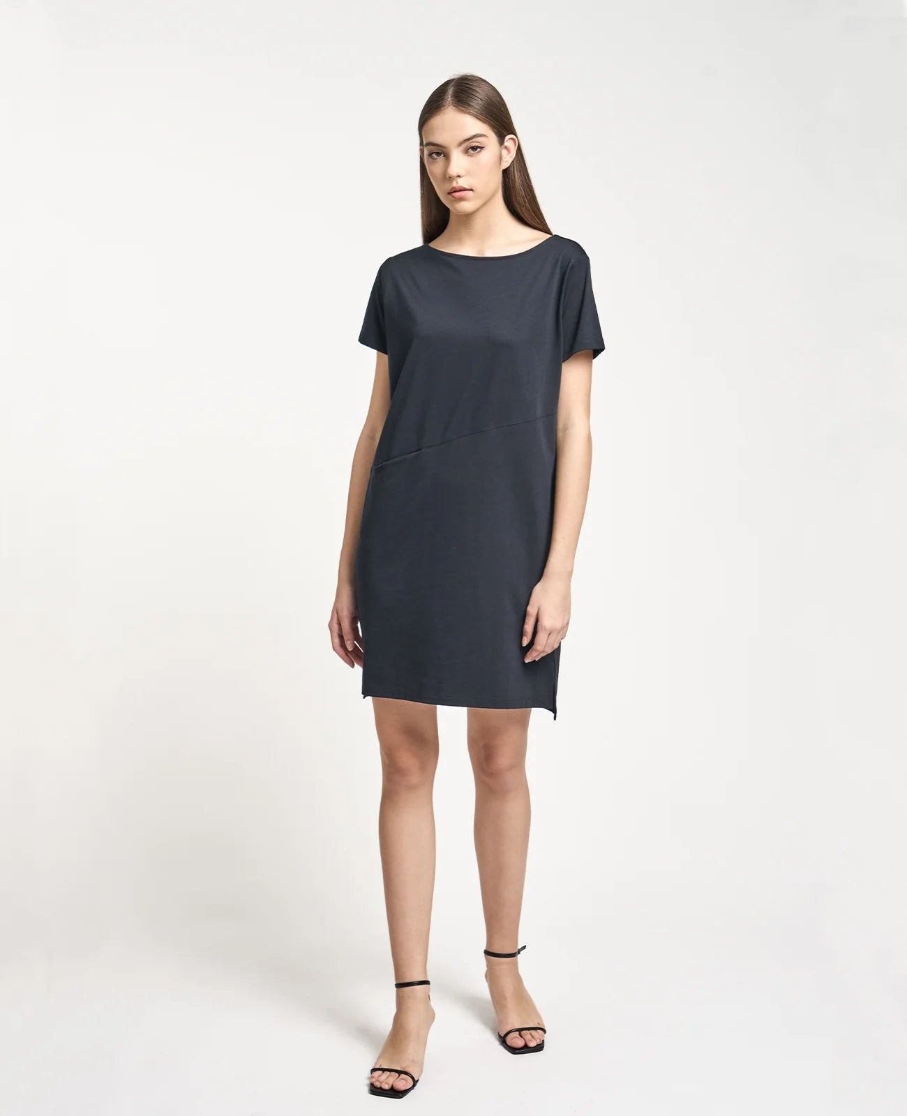 Supima Boat Neck Tee Dress