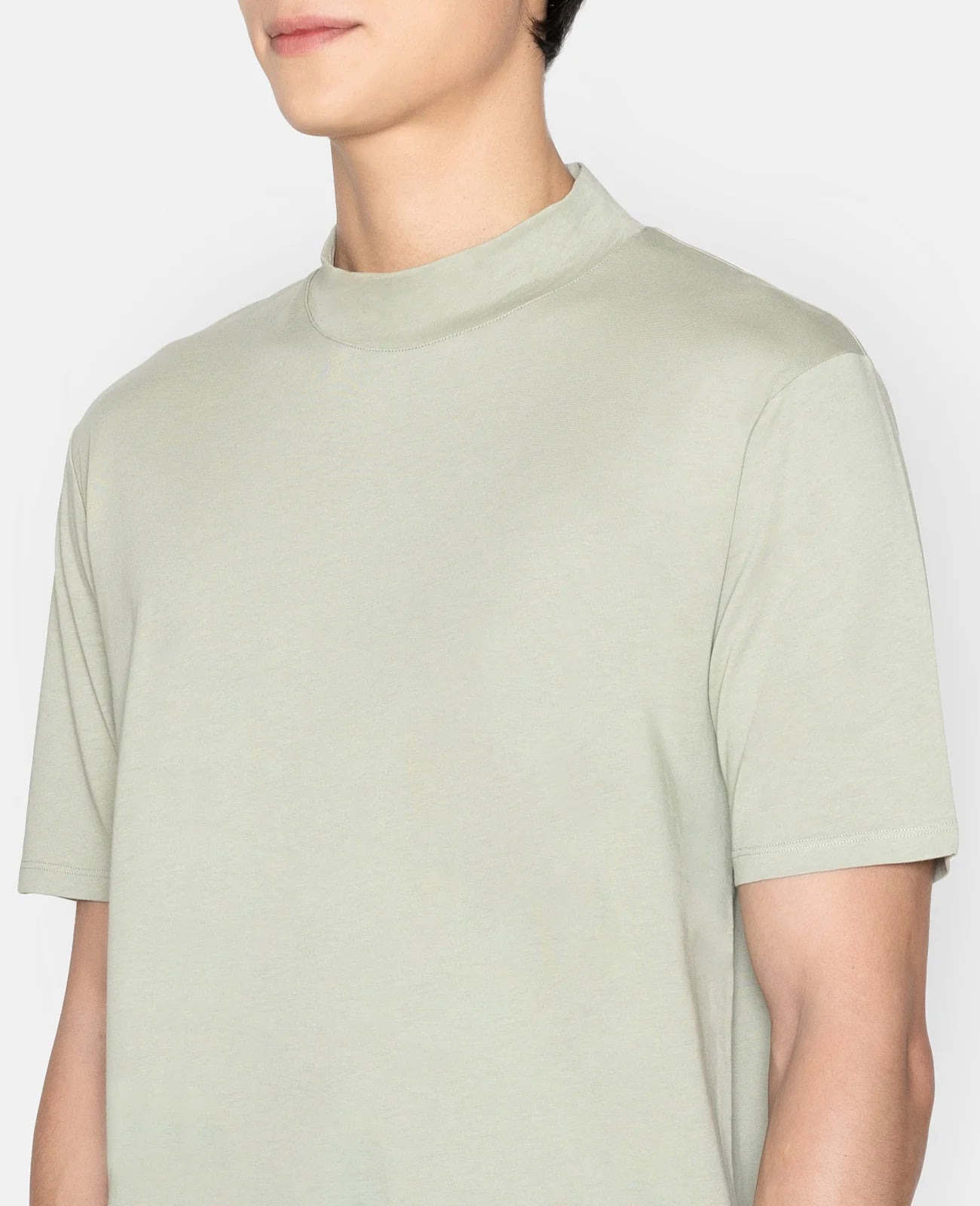 Supima High Neck Tee