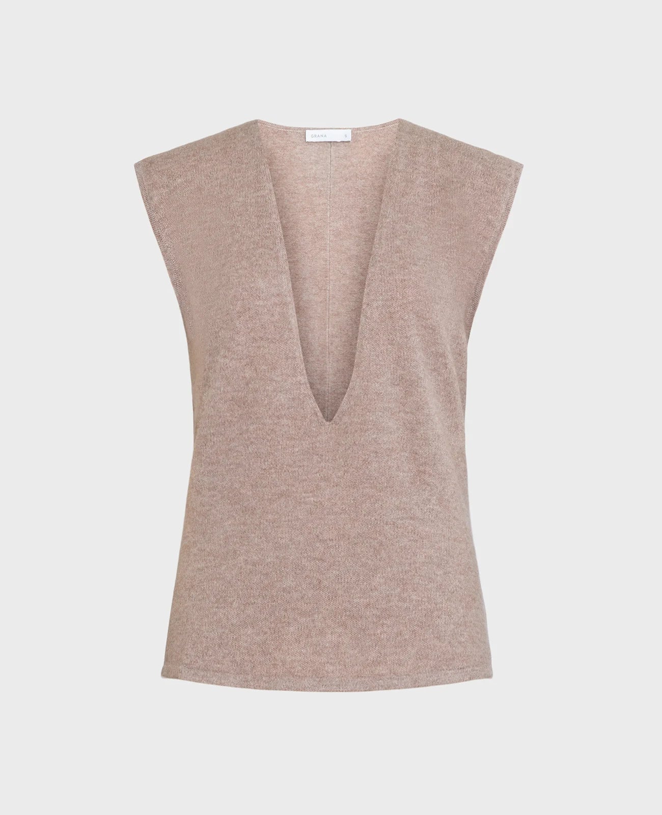 Cashmere Deep V-Neck Vest